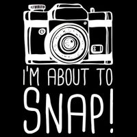 I'm About to Snap Funny Photographer Camera Cropped Pullover Crew
