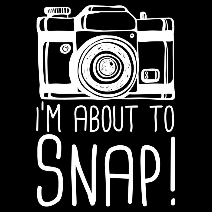 I'm About to Snap Funny Photographer Camera Cropped Pullover Crew
