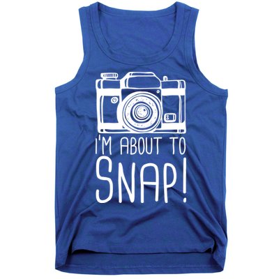 I'm About to Snap Funny Photographer Camera Tank Top