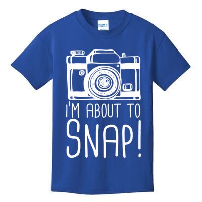 I'm About to Snap Funny Photographer Camera Kids T-Shirt