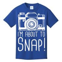 I'm About to Snap Funny Photographer Camera Kids T-Shirt