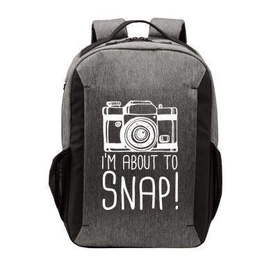 I'm About to Snap Funny Photographer Camera Vector Backpack