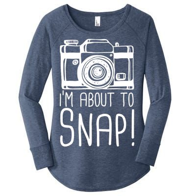 I'm About to Snap Funny Photographer Camera Women's Perfect Tri Tunic Long Sleeve Shirt