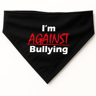 I'm Against Bulling USA-Made Doggie Bandana