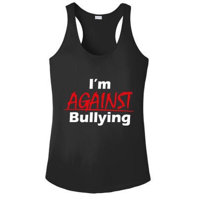 I'm Against Bulling Ladies PosiCharge Competitor Racerback Tank