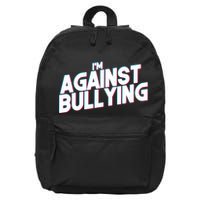 I'm Against Bullying Spirit Day 16 in Basic Backpack
