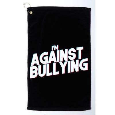 I'm Against Bullying Spirit Day Golf Towel