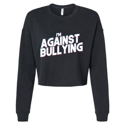 I'm Against Bullying Spirit Day Cropped Pullover Crew