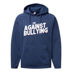 I'm Against Bullying Spirit Day Performance Fleece Hoodie