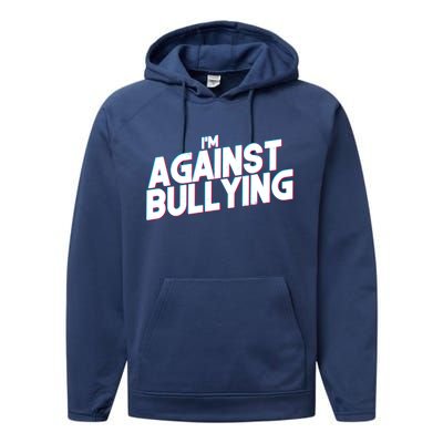 I'm Against Bullying Spirit Day Performance Fleece Hoodie