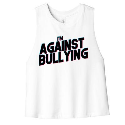 I'm Against Bullying Spirit Day Women's Racerback Cropped Tank