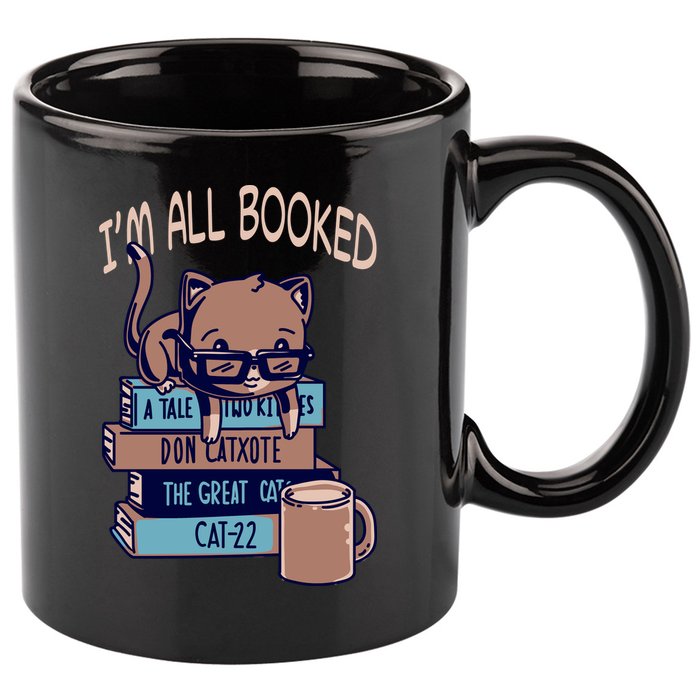 I'm All Booked 11oz C Handle Ceramic Mug