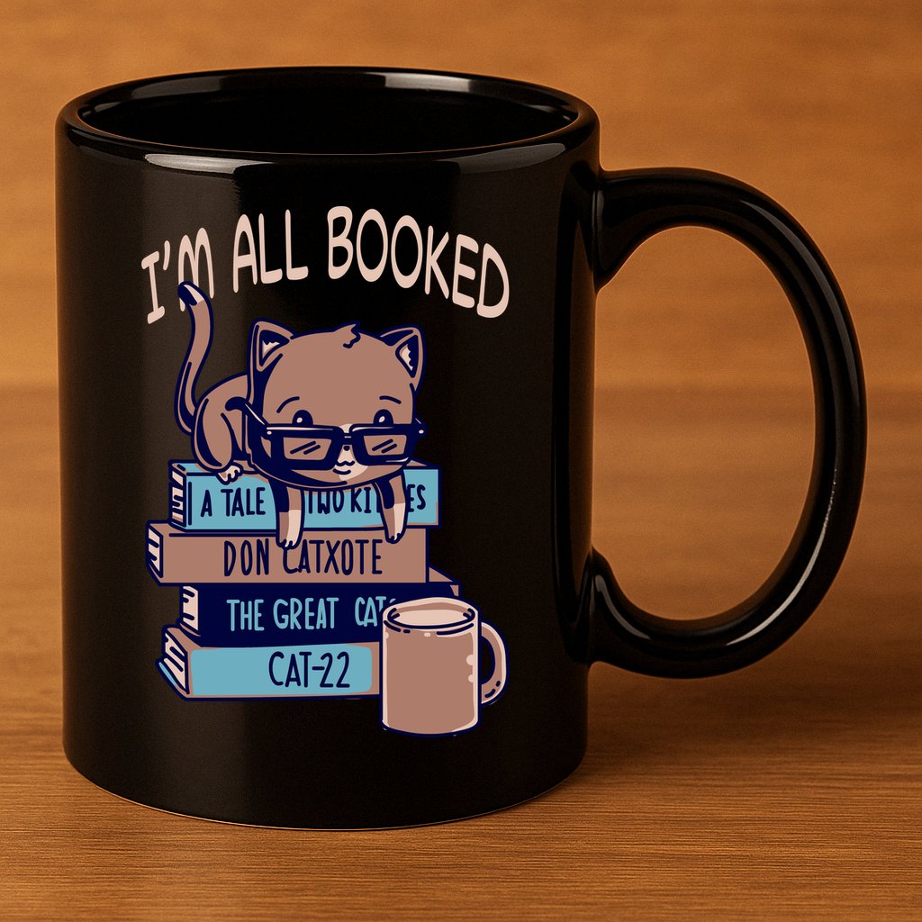 I'm All Booked 11oz C Handle Ceramic Mug