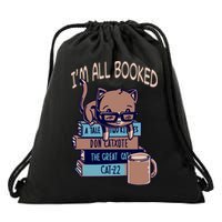 I'm All Booked Drawstring Bag