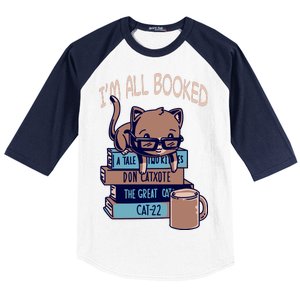 I'm All Booked Baseball Sleeve Shirt