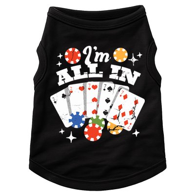 I'm All In Poker Cards Doggie Tank
