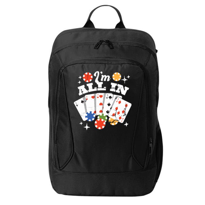 I'm All In Poker Cards City Backpack