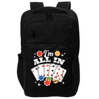 I'm All In Poker Cards Impact Tech Backpack