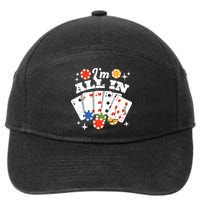 I'm All In Poker Cards 7-Panel Snapback Hat
