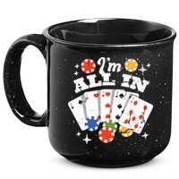 I'm All In Poker Cards 15oz Campfire Ceramic Mug