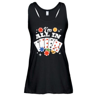 I'm All In Poker Cards Ladies Essential Flowy Tank