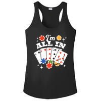 I'm All In Poker Cards Ladies PosiCharge Competitor Racerback Tank