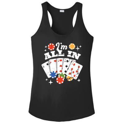 I'm All In Poker Cards Ladies PosiCharge Competitor Racerback Tank