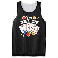 I'm All In Poker Cards Mesh Reversible Basketball Jersey Tank