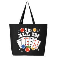I'm All In Poker Cards 25L Jumbo Tote