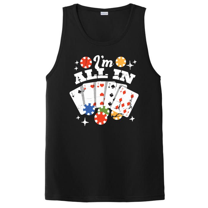 I'm All In Poker Cards PosiCharge Competitor Tank