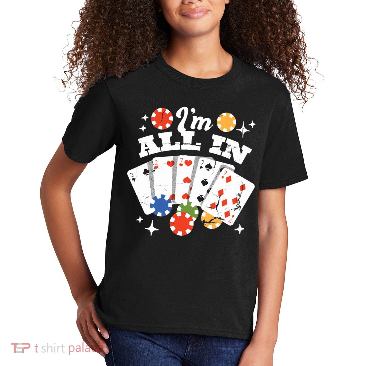 I'm All In Poker Cards Kids T-Shirt