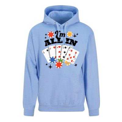 I'm All In Poker Cards Unisex Surf Hoodie