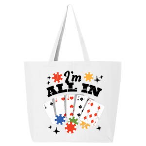 I'm All In Poker Cards 25L Jumbo Tote