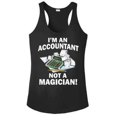 I'm An Accountant Not A Magician Ladies PosiCharge Competitor Racerback Tank