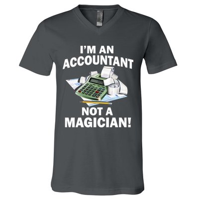I'm An Accountant Not A Magician V-Neck T-Shirt