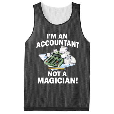 I'm An Accountant Not A Magician Mesh Reversible Basketball Jersey Tank