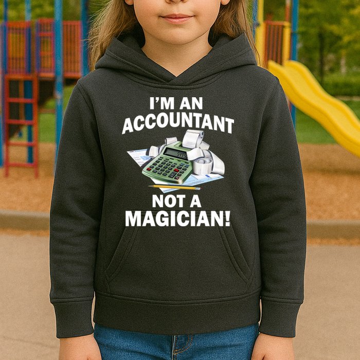I'm An Accountant Not A Magician Kids Hoodie