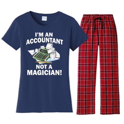 I'm An Accountant Not A Magician Women's Flannel Pajama Set