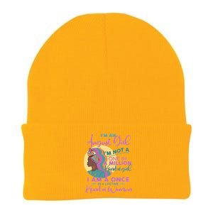 I'm An August Girl A Once In A Lifetime Woman Knit Cap Winter Beanie