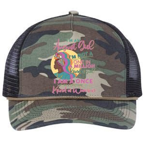 I'm An August Girl A Once In A Lifetime Woman Retro Rope Trucker Hat Cap