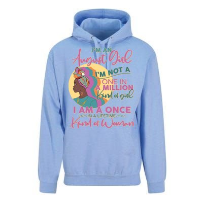 I'm An August Girl A Once In A Lifetime Woman Unisex Surf Hoodie