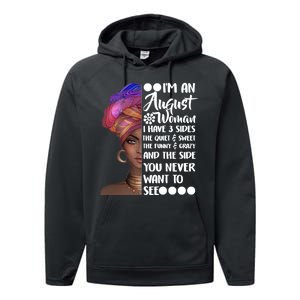 I'm An August Woman Cute Birthday Performance Fleece Hoodie