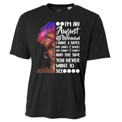 I'm An August Woman Cute Birthday Cooling Performance Crew T-Shirt