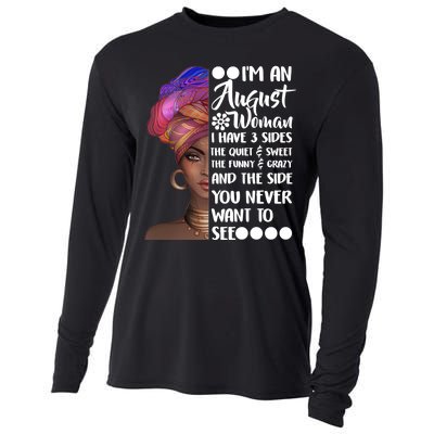 I'm An August Woman Cute Birthday Cooling Performance Long Sleeve Crew