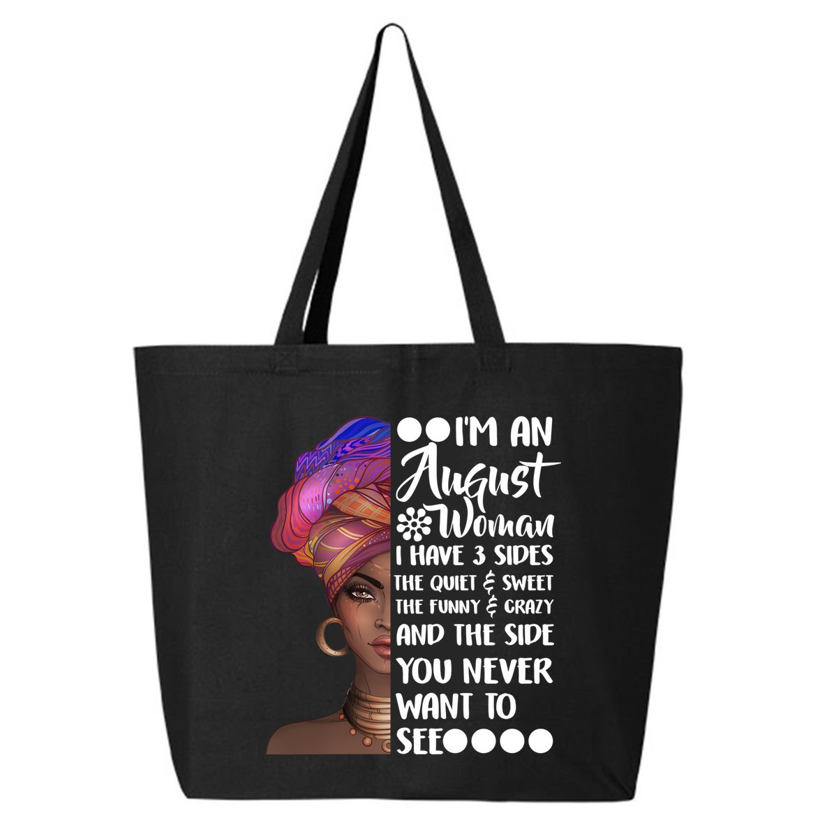 I'm An August Woman Cute Birthday 25L Jumbo Tote