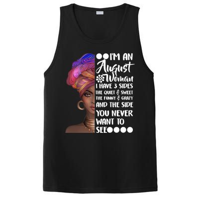 I'm An August Woman Cute Birthday PosiCharge Competitor Tank