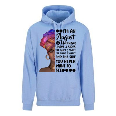 I'm An August Woman Cute Birthday Unisex Surf Hoodie