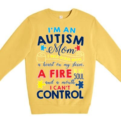 I'm An Autism Mom Premium Crewneck Sweatshirt