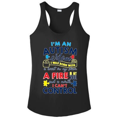 I'm An Autism Mom Ladies PosiCharge Competitor Racerback Tank