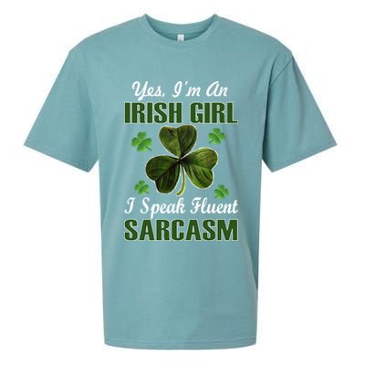 I'm An Irish Girl I Speak Fluent Sarcasm Sueded Cloud Jersey T-Shirt